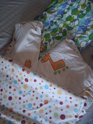 Colcha cuna infantil jirafa