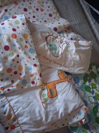 Colcha cuna infantil jirafa
