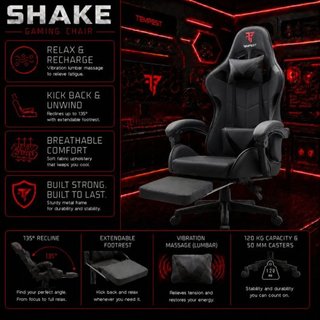 Silla Gaming Tempest Shake Nueva + Masaje