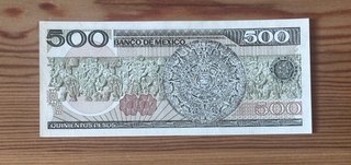 Billete México 500 pesos Mexicanos 19&4 SC