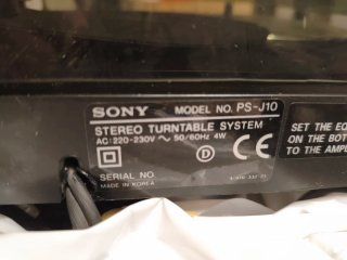 Tocadiscos Sony PS-J10
