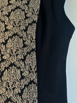 Tubino OVS nero con fantasia oro
