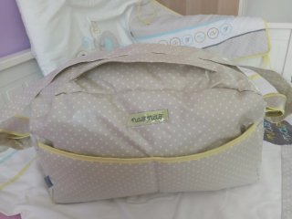 Ropa de  cuna elefantes bordados