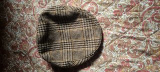 Gorra cuadros pardo marrón