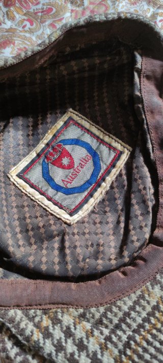 Gorra cuadros pardo marrón