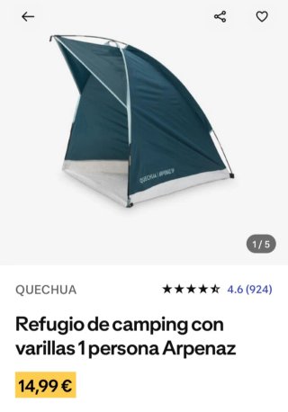 Sombrilla Decathlon Arpenaz 1P