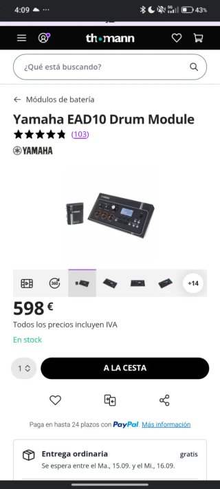 Yamaha EAD10 Módulo de Sonido