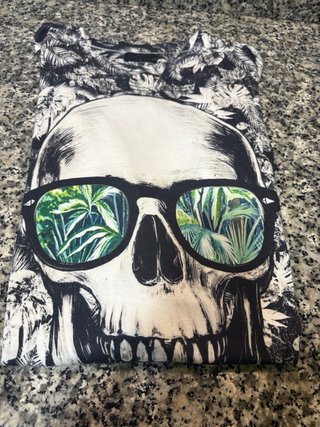 Camiseta Calavera Tropical XL