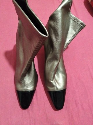 Botines Miss Clara 39 Negro Dorado