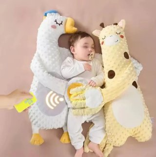 Peluche Jirafa y Ganso con Manta Bebé