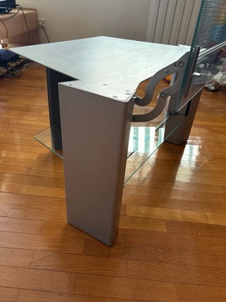Mueble TV Metal y cristal amovible