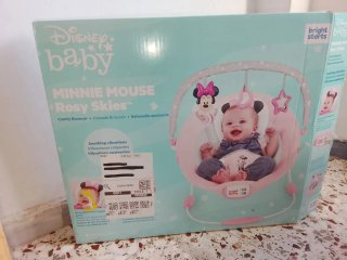 Hamaca Bebé Minnie Mouse Bright Starts con caja