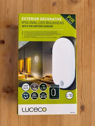 Luceco Plafón LED Exterior IP54 Oval