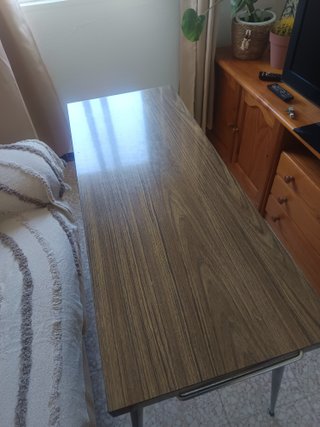 Mesa plegable madera y metal