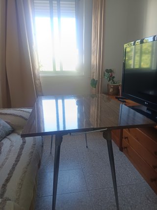 Mesa plegable madera y metal