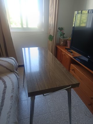 Mesa plegable madera y metal