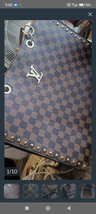 Bolso Louis Vuitton Marrón y Dorado