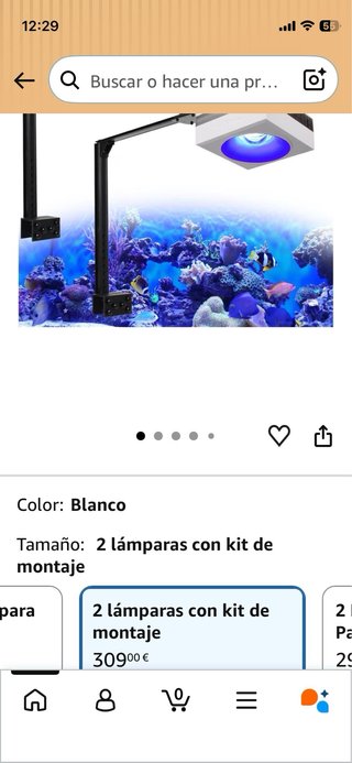 Acuario marino lampara pobloom wifi 90w