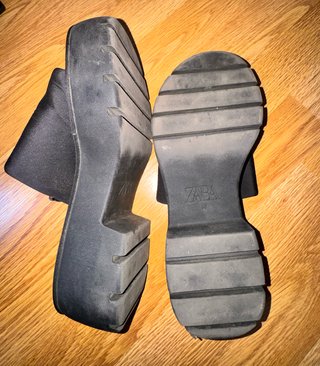 Sandalias ZARA Negras Talla 38