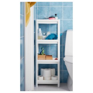 Estantería blanca de plástico / organizador /ikea