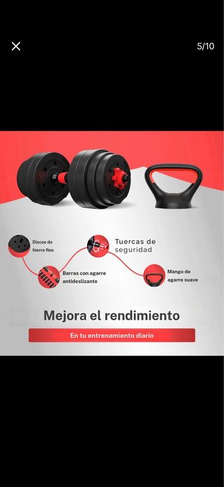 Set Mancuernas Ajustables hasta 40kg