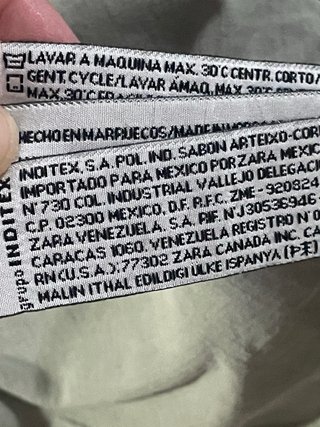 Chaqueta Zara Militar Corta S Y2k
