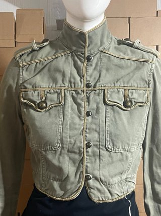 Chaqueta Zara Militar Corta S Y2k