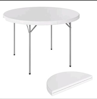 Mesa plegable redonda 122 cm