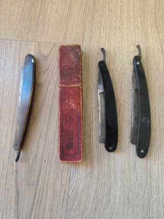 Lote 4 Navajas de Afeitar Antiguas