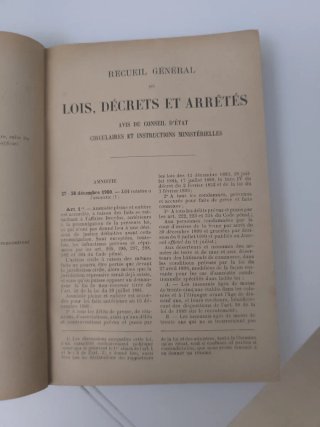 Libro jurídico frances del año 1901
