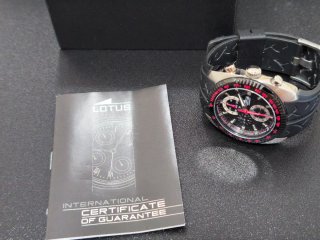 Reloj Lotus Chronograph Negro y rojo