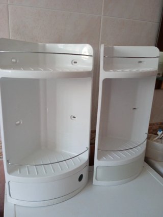 2 Estantes de esquina para baño