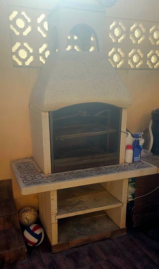 Chimenea de piedra maciza 200x80x52
