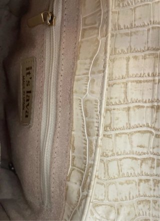 Bolso its lava pequeño efecto piel cocodrilo