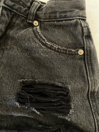 Pull&Bear Shorts Vaqueros Negros Talla 32