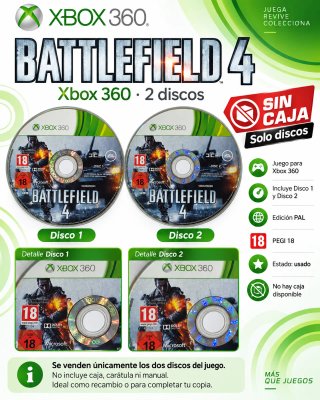 Battlefield 4 Xbox 360 - 2 Discos