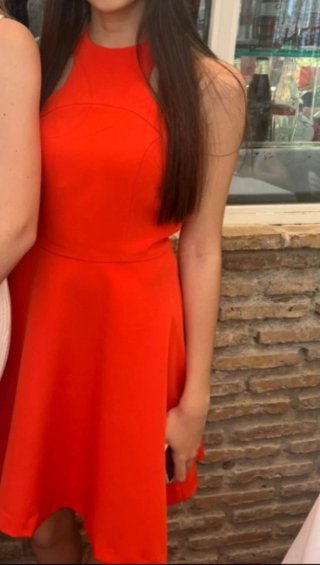 Vestido adolescente rojo