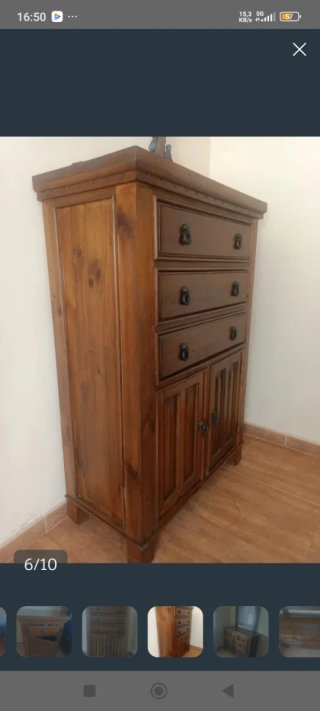 Dormitorio completo madera maciza