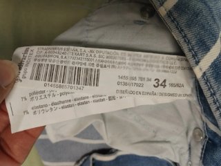Pantalón rayas elastico xs