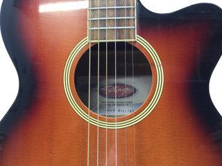 guitarra acustica stagg sw206ce-vs