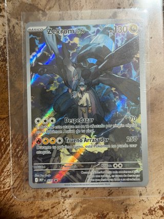 Carta Pokémon Zekrom de N Básico 130 PS