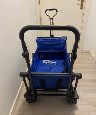 Carrito Plegable VEVOR Azul y Negro