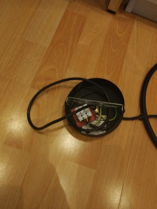 Lámpara de techo moderna aro y bombilla