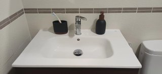 Mueble baño + espejo + columna