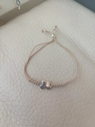 Pulsera Tous cuerda mariposa plata