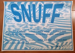 Póster SNUFF concierto 1999