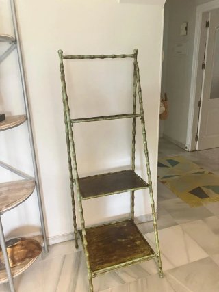 Estantería hierro estilo bambú vintage