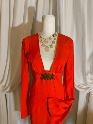 Abito Moschino Rosso TG 44