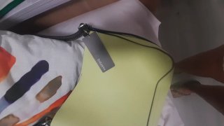 Bolso verde,marrón