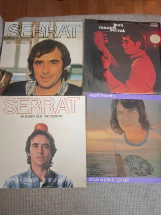 Lote 12 Vinilos Joan Manuel Serrat Colección